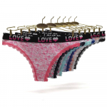 Seksikad stringid G-stringid Naiste puuvillane aluspesu alusp&uuml;ksid Paisley Print naiste alusp&uuml;ksid naiste pesu 6 tk M