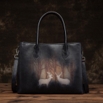 Ehtsast nahast naiste &otilde;lakotid P&otilde;drad tr&uuml;kiga k&auml;ekotid Naiste ostukott Crossbody kotid GZW 31*12*23cm must