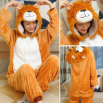 Naiste Unicorn Cat Onesie Unisex Winter Stitch Onesies Laste &Ouml;&ouml;r&otilde;ivad Anime Cosplay Kost&uuml;&uuml;m T&auml;iskasvanute Flanellist magamisriided Pidžaamad Pidžaamad Magamisriided Jumpsuits XL gray