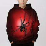 Trendikas Spider 3D Print Poiste vabaaja pullover kapuutsiga pikkade varrukatega dressipluus kevads&uuml;giseks Lastele kapuutsiga topsid &otilde;ues lasteriided 100