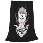 Jujutsu Kaisen Sukuna Tekk Anime Manga Flanell Naljakas Soe Visketekk Tekikatteks Talv 75x100cm 30x40inch