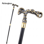 Kuldne must pealuu jalutuskepp dekoratiivne vampiir Cospaly vintage peo moodne jalutuskepp Halloweeni ristmik 93cm