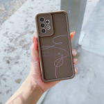 N17 Lovely Line art pehme silikoon&uuml;mbris Samsung A05s A54 A25 A34 Xiaomi POCO X5 Redmi Note 12S Huawei P50 Honor 90 Angel Eyes Cover jaoks Samsung A03