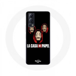 Vivo Y72 &uuml;mbris La casa de papel Mask ja logo