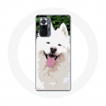 Coque pour Xiaomi Redmi Note 10 Pro Samoy&egrave;de Blanc Race de chiens