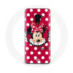 &Uuml;mbris Samsung Galaxy A8 Plus Minnie Mouse Cartoon Red jaoks