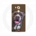 Huawei Mate 8 Pitbull Dog valge hall &uuml;mbris