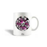 Mug en C&eacute;ramique Girly Skull and Bones by Roseanne Jones