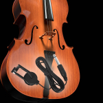 Viiulikorje, 2,8 m 6,35 mm l&auml;bim&otilde;&otilde;duga helipistiku klamber mikrofonil Piezo, akustiline kitarr