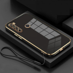 Xiaomi Redmi Note 8 &uuml;mbrise jaoks Redmi Note 8T kate Redmi Note 8 Pro &uuml;mbriste jaoks Luksuslik ruudukujuline telefoni&uuml;mbris P&otilde;rutuskindel tagakaas Redmi Note 8T&Case & Strap must/hall