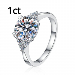 D v&auml;rvi 1/2CT moissanite s&otilde;rmus kihlas&otilde;rmus teemants&otilde;rmus abielus&otilde;rmus kingitus s&otilde;brannale lumehelbe s925 h&otilde;bedast s&otilde;rmus 9