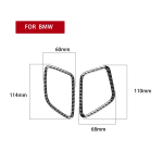 Auto &otilde;huava v&auml;ljalaskeava dekoorkatte kleebis BMW F25 F26 X3 X4 2011-2016 auto salongitarvikutele s&uuml;sinikkiust LHD must