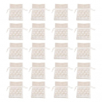 20 tk marli pitsist v&otilde;rkkott Elegantne lillekujundusega peo meisterdamine valge organza pingutusn&ouml;&ouml;riga kinkekott pulmadeks valge