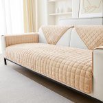 &Uuml;hev&auml;rviline libisemiskindel diivani kate Paks pehme pl&uuml;&uuml;s diivanipadja r&auml;tik elutoa m&ouml;&ouml;bli jaoks Decor Slipcovers diivanikatted 90x210cm kaamel