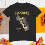 Jimi Hendrix Retro Throwback must Unisex T-s&auml;rk S