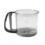 Jahus&otilde;el &uuml;he k&auml;ega vajutage peene v&otilde;rguga jahus&otilde;el K&ouml;&ouml;gi k&uuml;psetust&ouml;&ouml;riist koogisuhkru jaoks kakaopulber v&uuml;rtsid Single Layer