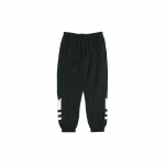 Adidas Originals Big Trefoil Jooksup&uuml;ksid &Uuml;legabariidilise Logoga ja soonikuga all&auml;&auml;rega Meeste Alaosad Must FM9896 XS