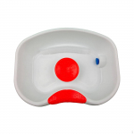 Bedside Shampoo Basin Hair Washing Wash in Bed Sink Tray with Hose for Living Room valge