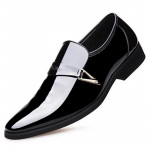Moodsad meeste terava ninaga kleit kingad Lakknahast Oxfordi t&auml;is Brogue Lace Up Meeste pidulikud kingad 38 must