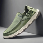 Meeste kingad J&auml;&auml;siidist riidest kingad meestele Suvised hingavad meeste vabaajajalatsid Trend Slip on Vulcanized Shoes S&otilde;idutossud 39
