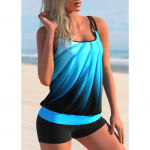 2024. aasta suvine naiste kaheosaline komplekt Tankini uue disainiga tr&uuml;kiga ujumisriided ujumisriided rannariided mood ujumistrikoo Monokini S-8XL XL