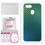 apgo Protective Skin Sticker for the back compatible with Oppo A7x, Wrap Film, Foil, Vinyl - Pattern Carbon Chameleon CAKA1