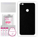 apgo Protective Skin Sticker for the back compatible with Huawei P8 Lite (2017), Wrap Film, Foil, Vinyl - Pattern Matte Black