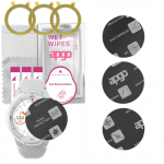 3x apgo MATTE Hybrid protective glass compatible with Mobvoi Mobvoi TicWatch S2 Glacier, flexible nano glass, great replacement for tempered glass, sc