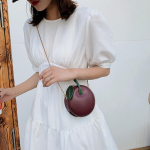 Ringikujulised Mini Crossbody kotid naistele Candy Color Disain Naiste &otilde;lakotid T&uuml;drukute K&auml;ekotid Rahakott Suvine Chain Messenger punane