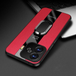 IQOO Z9 Turbo magnetr&otilde;ngaga telefoni&uuml;mbrisele VIVO Z9 Turbo 5G luksusliku nahaga pehmest silikoonist p&otilde;rutuskindlast tagakaanest kaitseraua jaoks For IQOO Z9 Turbo