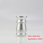 4tk/partii Alumiiniumist Reguleeritavad M&ouml;&ouml;blijalad 80/100/120/150MM Kapid Lauad Toolid Diivanijalad libisemiskindla kummist alusega Silver 80mm