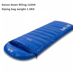 &Uuml;mbriku stiilis udusulgedega magamiskott &Uuml;limalt kerge hanesulgedest veekindel plusssuurus talvine soe reisimine matkamagamiskott Goose down 1200g17