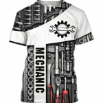 T-s&auml;rk Mood T-s&auml;rk Suveriietus Isikup&auml;rastatud nimi Mehaanik 3D Print Tee T&auml;nav vabaaja spordi Cosplay riided S
