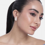 Valge emailiga kristallkivineed