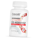 Vitamiin D3 K2, vitamiin D3 4000 + K2, Ostrovit (36250039) 110tab