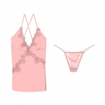 Satiinist magamisriided Naiste Seksikas Tikand Seljata &ouml;&ouml;s&auml;rk V-kaelusega pidžaama Stringiga &Ouml;&ouml;s&auml;rgiga Sling Tether &Ouml;&ouml;r&otilde;ivad M valge