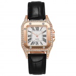 Kell Wine Barrel Square naiste k&auml;ekell Quartz Watch Kingituseks One Size must