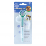 Lemmiklooma s&ouml;&ouml;tja, silikoons&uuml;stal pehmete otstega kassi koera kutsika jaoturi &uuml;likond, lemmiklooma kassi koera kutsika tablett One Size sinine