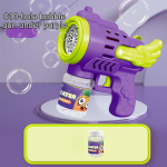 Uus lastele Bubble Machine Bubble Gun automaatne puhur koos LED valgusega peom&auml;ngud &otilde;ues tegevused poistele t&uuml;drukutele m&auml;nguasi kingitus