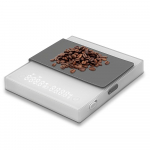 Mini kohvikaal koos taimeriga, 2 kg/0,1 g, t&auml;pne, 3 režiimi C-t&uuml;&uuml;pi laetav kaasaskantav digitaalne kaal