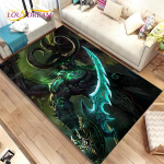 World of Warcraft, WOW, m&auml;ngude m&auml;ngijate ala vaip, vaibavaip elutoa diivani uksemattide kaunistamiseks, libisemiskindel 3D-matt lastele 160cm x 230cm