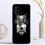 Pentagram 666 Demonic Satanic funda Samsung Galaxy A13 A53 A11 A12 A32 A22 A52S A10S A41 A42 A33 A30S A40 A51 A71 A21S &uuml;mbristele Galaxy A10