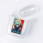 Jaapani Animefiguurid L&auml;bipaistev Airpodsi &uuml;mbris Funda Airpodsidele 2/1 kaas Bakugo Bokuto Himiko Mirio Yumeko Deku pehmete TPU &uuml;mbriste jaoks