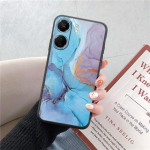 Telefoni&uuml;mbris Redmi 13C 4G 12C A3 A2 A1 Plus Note 13 Pro jaoks Xiaomi 14 13 Poco C65 X6 X3 Pro Fashion Marmorist mustriga p&otilde;rutuskindla kaitseraua must kate Xiaomi Poco X3
