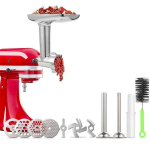 Kitchenaid Porking Enemy tarvikutele Taignamasin Lihaveski universaalne komplekt, v&auml;rviline: H&otilde;behall Grinder Meat Set (Silver Gray)