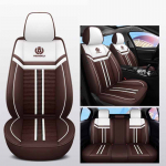 T&auml;ielik viiekohaline Full Surround autopadi Four Seasons universaalne autoistme kate Nahast kulumiskindel m&auml;&auml;rdunud hingav autoistme kate Basic model kohv