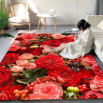 Red Rose Magamistoa vaip tekk elutuba diivanilaud p&otilde;randamatt pestav kohandatud matt uksematt t&auml;is lahe aken r&otilde;du matt 40*60cm