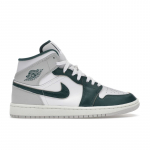 Air Jordan 1 Mid SE Oks&uuml;deeritud Roheline Unisex Tossud Valge Purjepaber Neutraal-Hall FQ7720-103 44.5