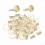 100 Pieces Eyelash Glue Ring Cup Portable for Make up Artists Eyebrow Tattoo S