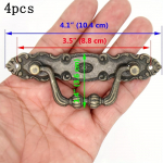 4 t&uuml;kki Vintage pronksist t&otilde;ster&otilde;ngas t&otilde;mbed Kummut Riietus Kummut Kunstialus Tsingisulamist Siiami t&otilde;mmitsad Sahtlit&otilde;mbed 4pcs